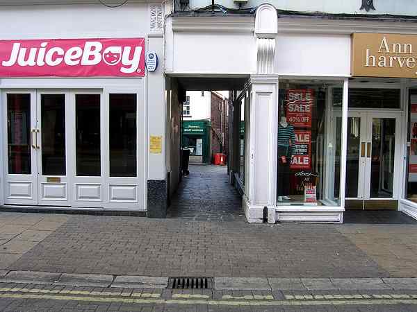 Looking south west towards Church Lane and the river.