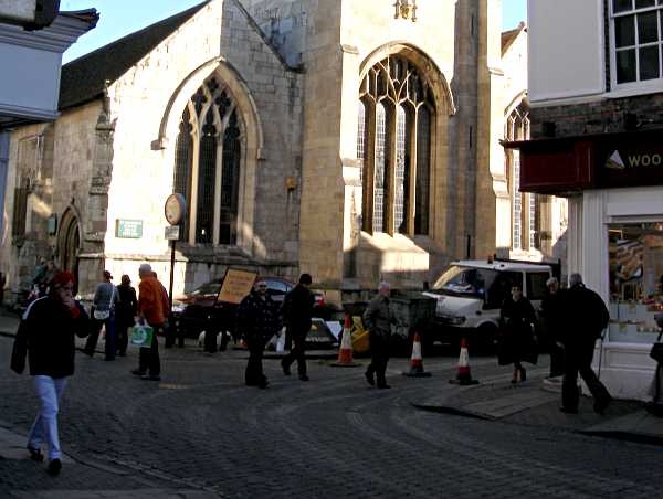 Looking north towards King's Square.