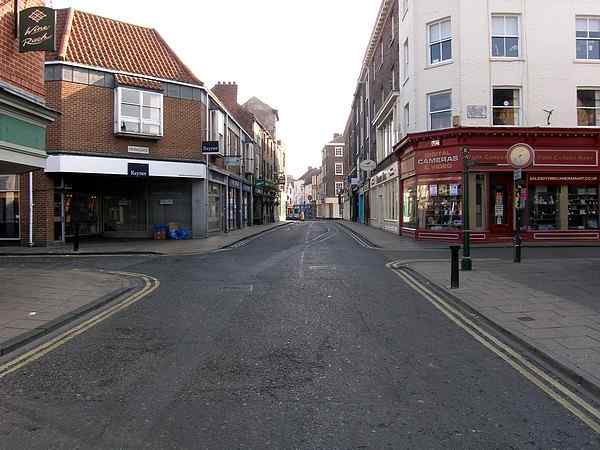 Looking north towards King's Square.
