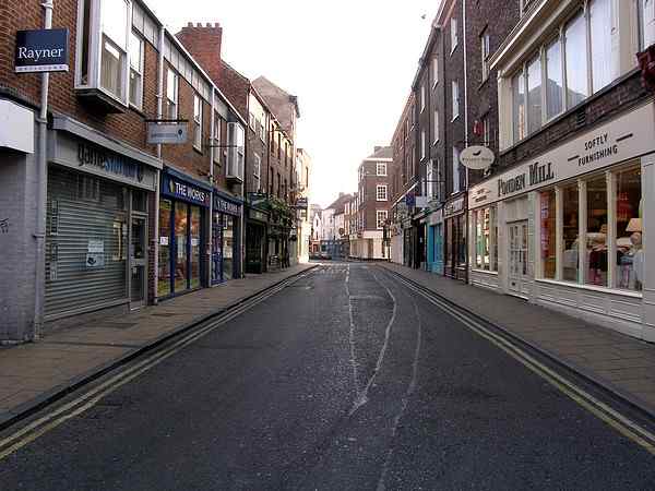 Looking north east towards King's Square.