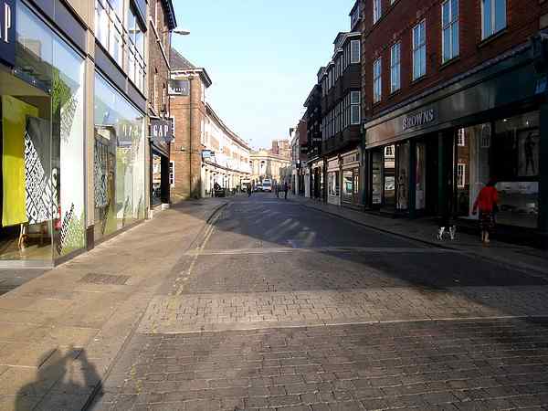 Looking north west towards St Helen's Square.