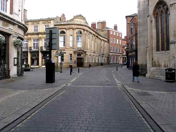 Looking north west towards St Helen's Square.