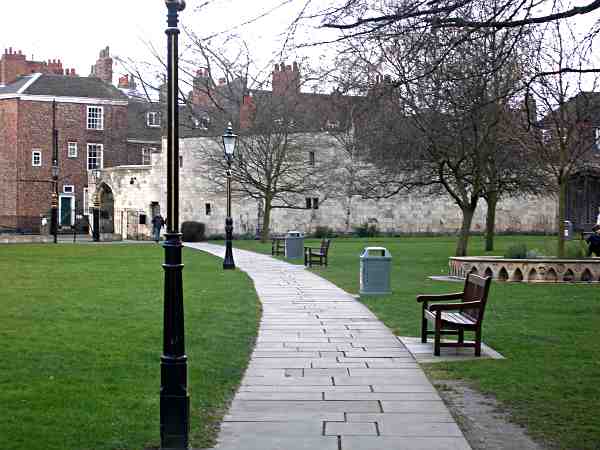 Looking passed the north side of the Minster towards Duncombe Place..