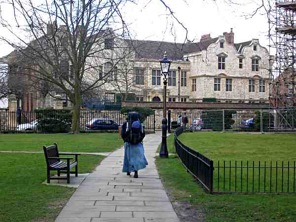 Looking east along the north side of the Minster.