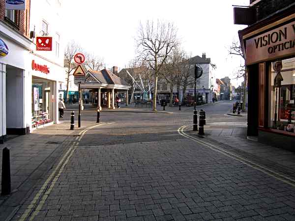 Looking towards St Sampson's Square.