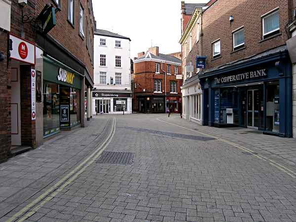 Looking south towards Market Street.