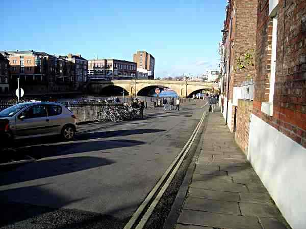 Looking down the ramp leading onto King's Staith.