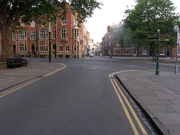 Looking towards Bootham Bar.