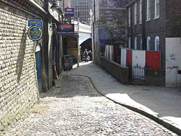 Looking towards the river.