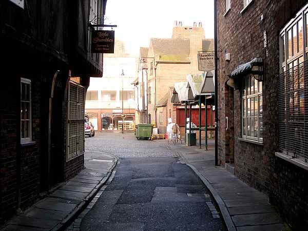 Looking south west towards the market. 