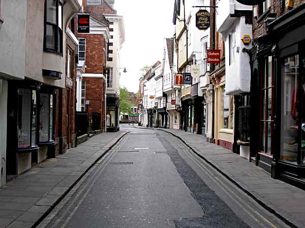 Looking towards the Kings Square.
