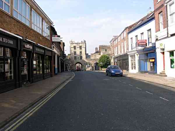 Looking towards Micklegate Bar.