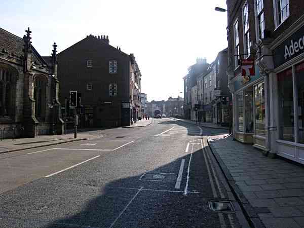 Looking towards Bridge Street and the City Centre..