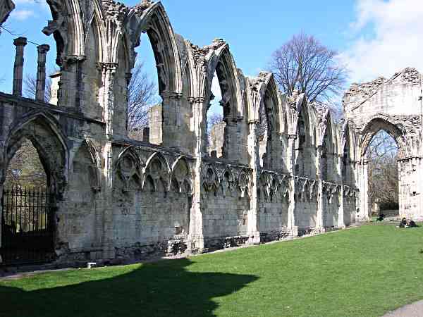 St Mary's Abbey nave.