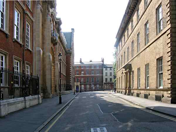 Looking towards Tanner Row.