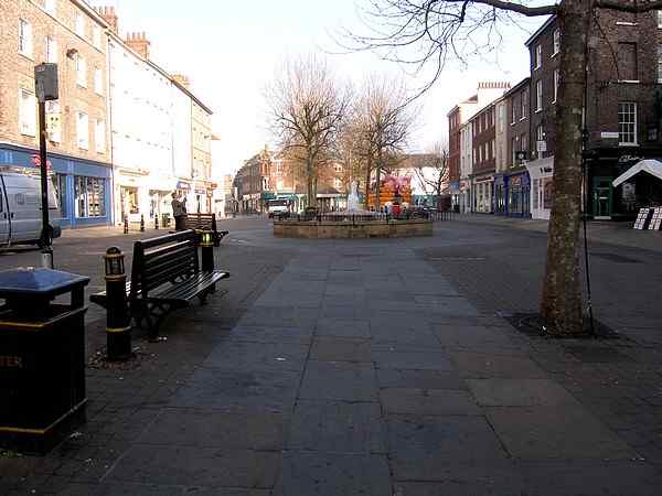 Looking north west towards St Sampson's Square.