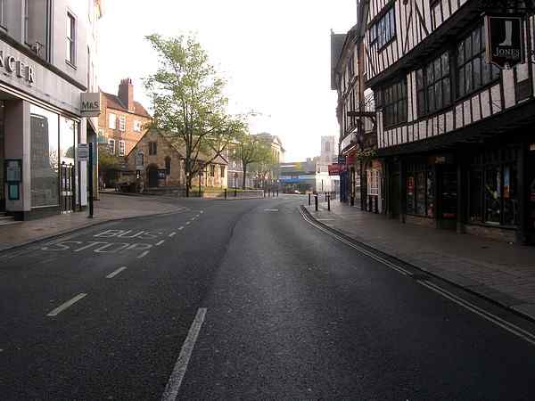 Site of one of York's first markets. Entrance to Lady Peckett's Yard is on the right.