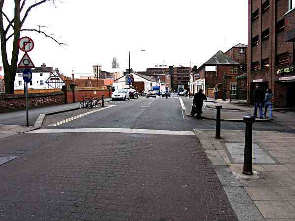 Looking towards Fishergate Postern.