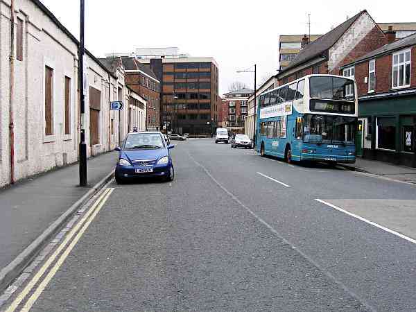 Looking towards Fishergate Postern.