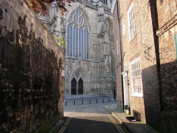 Looking towards the West Door of the Minster.