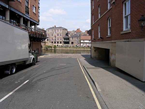 Looking towards Queen's Staith and the river.