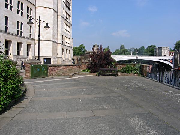 On the south bank of the river looking towards Lendal Bridge.