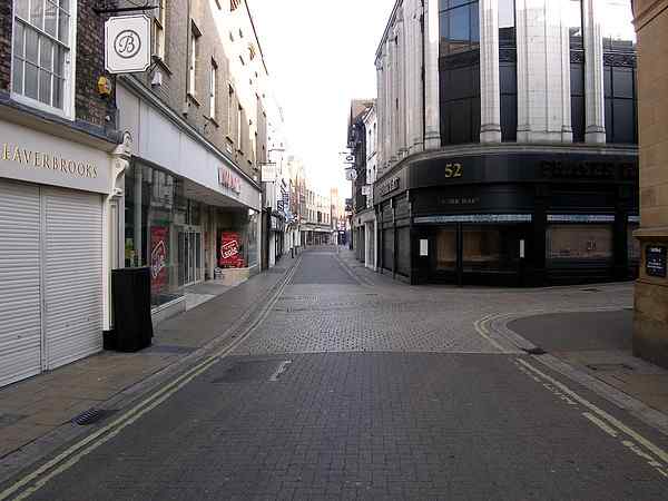Looking north west towards Coney Street.