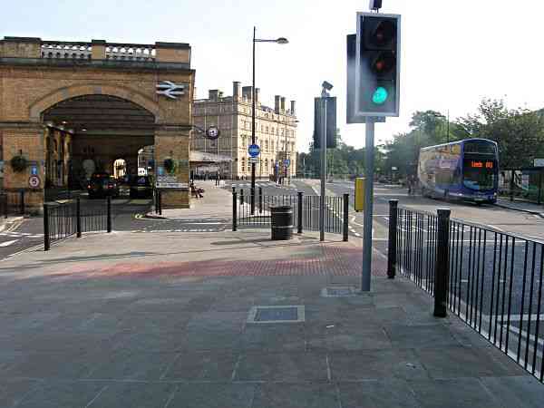 Heading towards the station and the City.