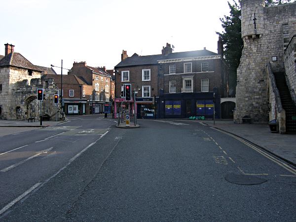 Looking towards Bootham Bar and High Petergate.