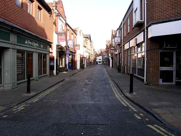 Looking towards Stonegate and High Petergate.
