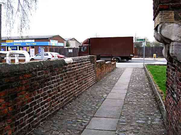 Looking towards Foss Islands Road.
