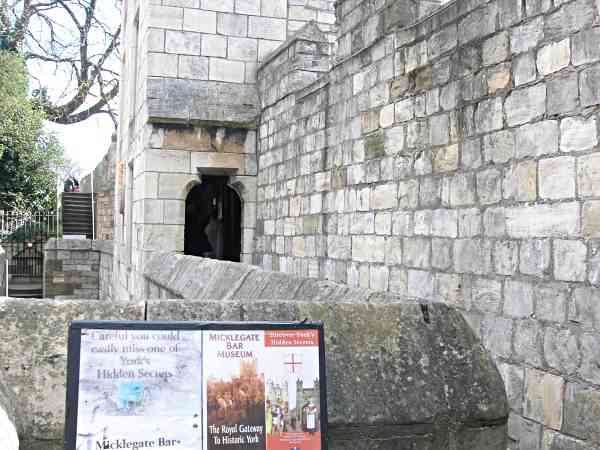 Looking at Micklegate Bar.