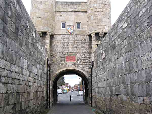 In the barbican tunnel looking in.